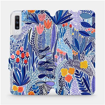 

Flip pouzdro na mobil Samsung Galaxy A70 - MP03P Modrá květena