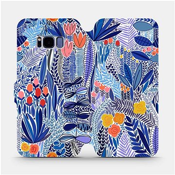 

Flip pouzdro na mobil Samsung Galaxy S8 - MP03P Modrá květena
