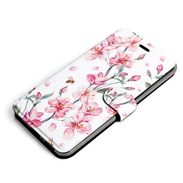 

Mobiwear Flip pouzdro pro Apple iPhone 13 - M124S Růžové květy