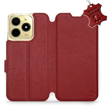 

Kožené Mobiwear flip knížkové pro Realme C61 - Tmavě červené - L_DRS
