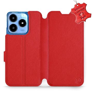 

Kožené Mobiwear flip knížkové pro Realme C63 - Červené - L_RDS