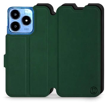 

Mobiwear Soft Touch flip knížkové pro Realme C63 - Zelené & Černé
