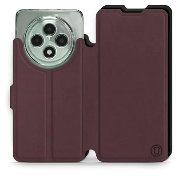 

Mobiwear Soft Touch flip knížkové pro Oppo Reno12 FS 5G - Bordové & Černé
