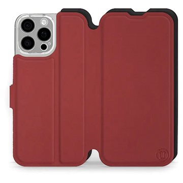 

Mobiwear Soft Touch flip knížkové pro Apple iPhone 16 Pro Max - Cihlové & Černé