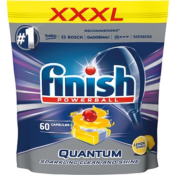 FINISH Quantum tablety do myčky nádobí Lemon Sparkle 60 ks - Tablety do myčky