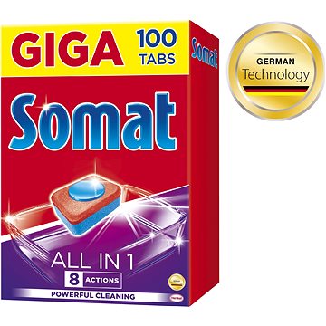 Somat All in 1 tablety do myčky 100 ks - Tablety do myčky
