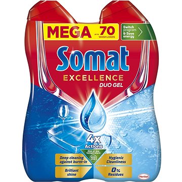 

SOMAT Excellence Duo pro hygienickou čistotu 70 dávek, 1,26 l