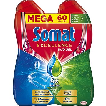 

SOMAT Excellence Anti-Grease nádobí 60 dávek, 1,08 l