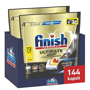 

FINISH Ultimate Plus All in 1 Lemon Sparkle 144 ks