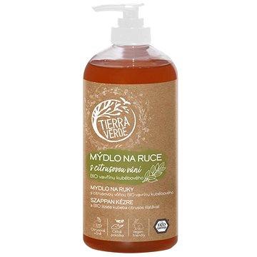 

TIERRA VERDE Tekuté mýdlo na ruce s vůní BIO vavřínu kubébového 500 ml