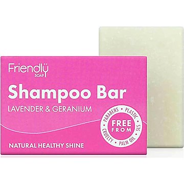 

Friendly Soap Přírodní mýdlo na vlasy levandule a pelargónie