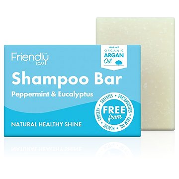 

Friendly Soap Přírodní mýdlo na vlasy máta a eukalyptus