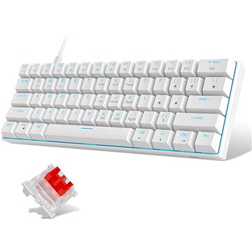 

MageGee MK-STAR61-W Mechanical Keyboard - US