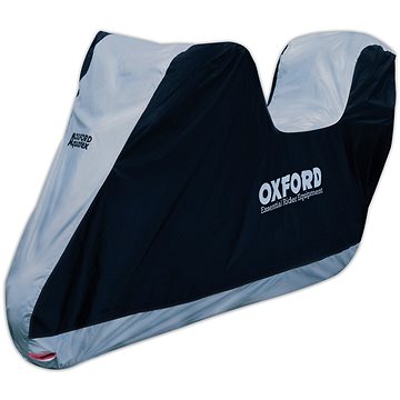 

OXFORD plachta na motorku Aquatex s prostorem na kufr, (černá/stříbrná, vel. XL)