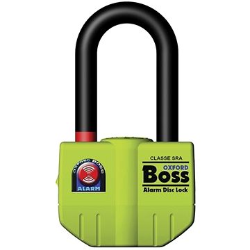 

OXFORD zámek kotoučové brzdy Boss Alarm (integrovaný alarm, průměr čepu 14 mm, žlutý)