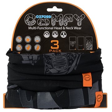 

OXFORD nákrčníky Comfy Harley Davidson Graphics, (sada 3ks)