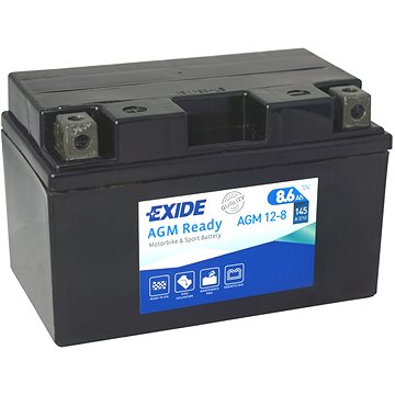 

EXIDE BIKE Factory Sealed 8,6Ah, 12V, AGM12-8 (YTZ10-BS)