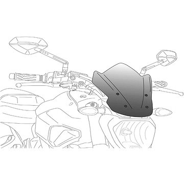 

PUIG NEW. GEN SPORT tmavá kouřová pro YAMAHA FZ1 (Fazer)/ABS (2006-2015)