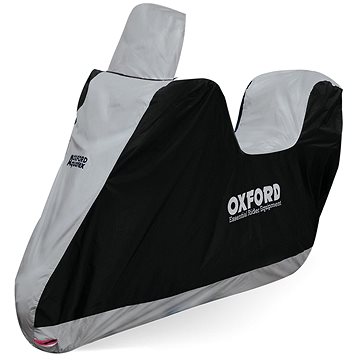 

OXFORD plachta na motorku Aquatex Highscreen Scooter provedení pro vysoké plexi, (černá/stříbrná, un