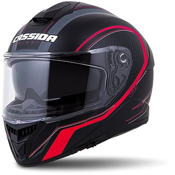 CASSIDA Integral GT 2.0 Reptyl,  (černá/červená fluo/bílá, vel. XS) - Helma na motorku