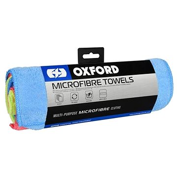 OXFORD Sada 6-ti výběrových leštících utěrek z mikrovlákna (modrá/žlutá/červená)