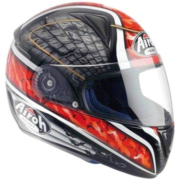 AIROH LEOX BAT LXB55 - integrální červená helma XL - Helma na motorku