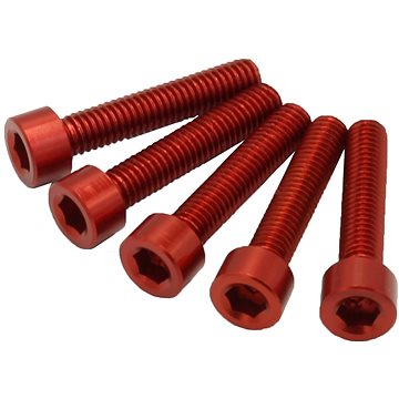 

SEFIS šroubky CNC 7075 M6 30mm 5ks červená