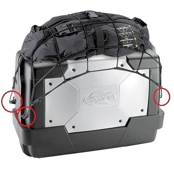 

KAPPA E125K - sada přídavných oček pro uhycení síťky ke kufru GARDA KGR KAPPA