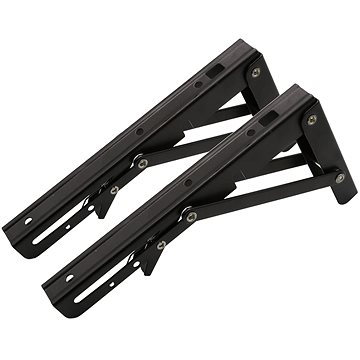 

SEFIS kovový držák police - sklopný 25cm černá 2ks