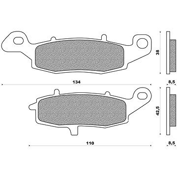 

NEWFREN brzdové destičky (směs ROAD TT PRO SINTERED) (2ks) M502-476