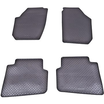

ACI ŠKODA ROOMSTER 06-10 gumové koberečky černé DESIGN (sada 4 ks)