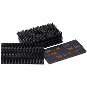 

3M Dual Lock samolepicí oboustranný suchý zip 25.4x50.8mm 6ks černá