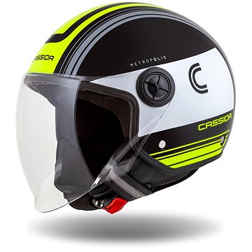 

CASSIDA přilba Handy Metropolis (černá/bílá/žlutá fluo/šedá) 2025 L (59 cm)