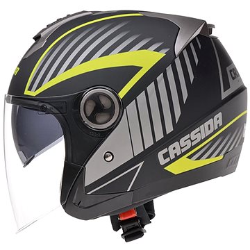 CASSIDA Magnum (černá matná/šedá/žlutá fluo) - Helma na motorku