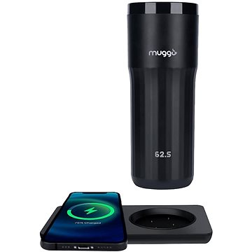 

Muggo Travel inteligentní cestovní hrnek- černý