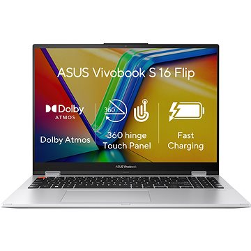

ASUS Vivobook S 16 Flip TN3604YA-MC031W Cool Silver kovový