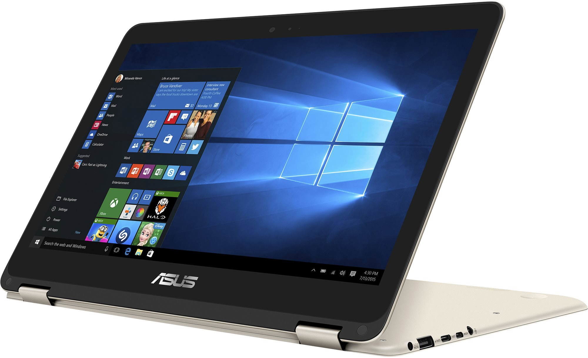 

Repasované - ASUS ZENBOOK Flip UX360CA-C4008T zlatý kovový