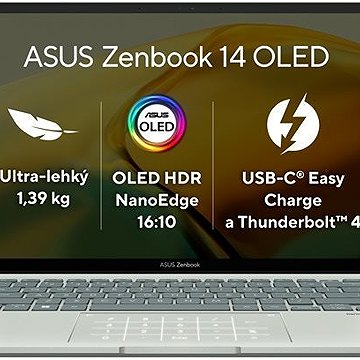 

Repasované - ASUS Zenbook 14 OLED UX3402ZA-OLED335W Aqua Celadon