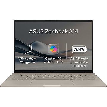 ASUS Zenbook A14 UX3407RA-OLED024X Zabriskie Beige celokovový