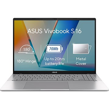 

ASUS Vivobook S 16 S3607VA-RP003W Cool Silver kovový