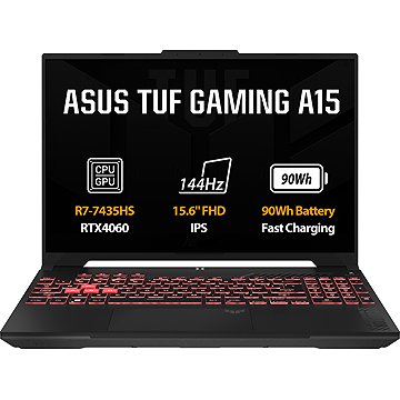 

ASUS TUF Gaming A15 FA507NVR-LP148W Mecha Gray kovový
