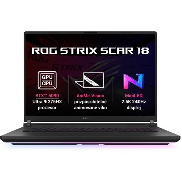ASUS ROG Strix SCAR 18 G835LX-NEBULA007X Off Black