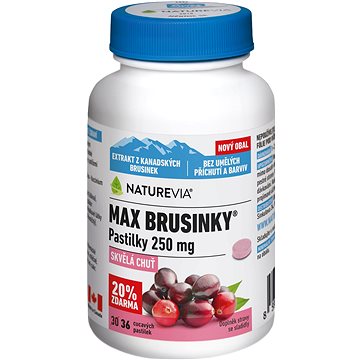 

NatureVia Max brusinky pastilky 30+6 tablet