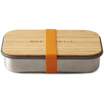 

BLACK+BLUM Svačinový box SandwichBox Appetit 900ml, nerez/bambus, oranžový
