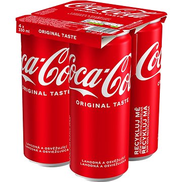 Coca-Cola 4x0,33l plech - Limonáda