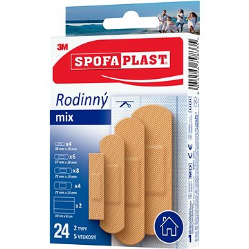 

Spofaplast Rodinný Mix 603, 24 ks
