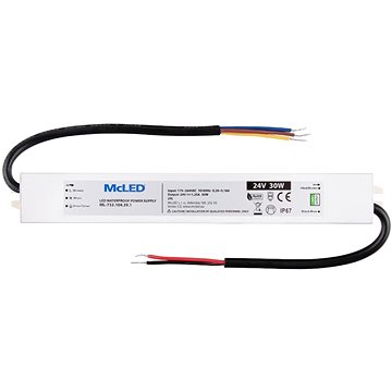 

McLED Napájecí zdroj longevity 30 W, DC24V/1.25A, IP67, hliníkový