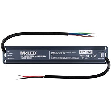 

McLED Napájecí zdroj longevity 60 W, DC12V/5A, IP67, hliníkový
