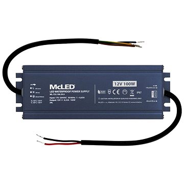 

McLED Napájecí zdroj longevity 100 W, DC12V/8.33A, IP67, hliníkový