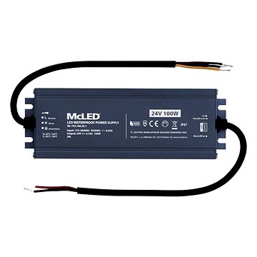 

McLED Napájecí zdroj longevity 100 W, DC24V/4.16A, IP67, hliníkový